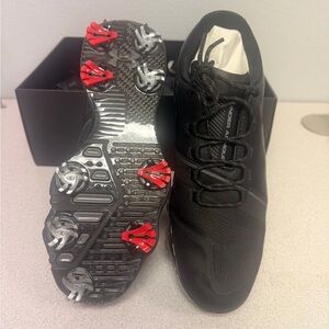 Under Armour Men's Black Athletic Shoes with Red Accents